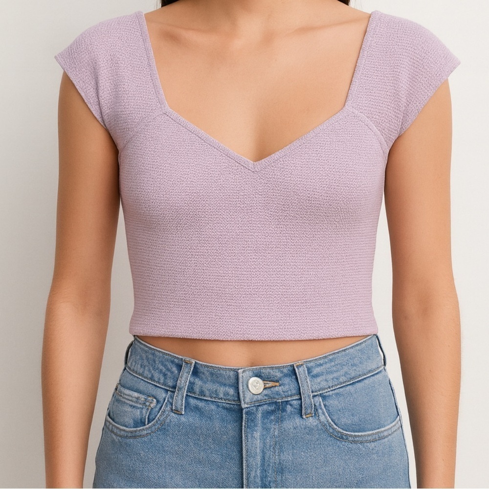 Zara Lavender Women's Crop Top.